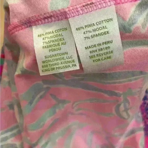 Lily Pulitzer Women’s Tank. XS. Blue and pink elephant print. - Picture 7 of 7